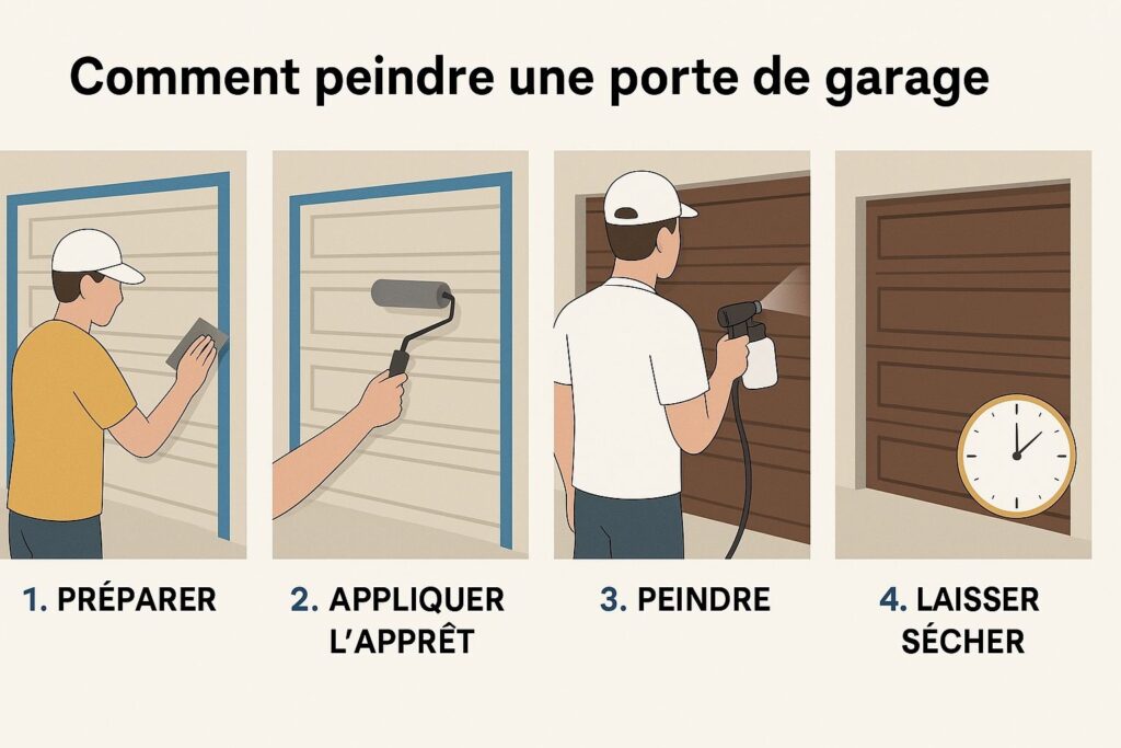Comment peindre une porte de garage - Quelle peinture pour porte de garage