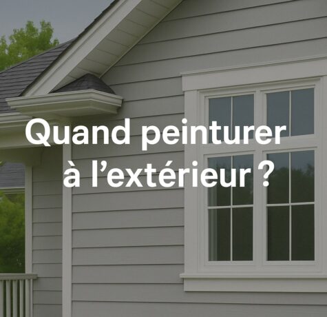 Quand peinturer à l'extérieur